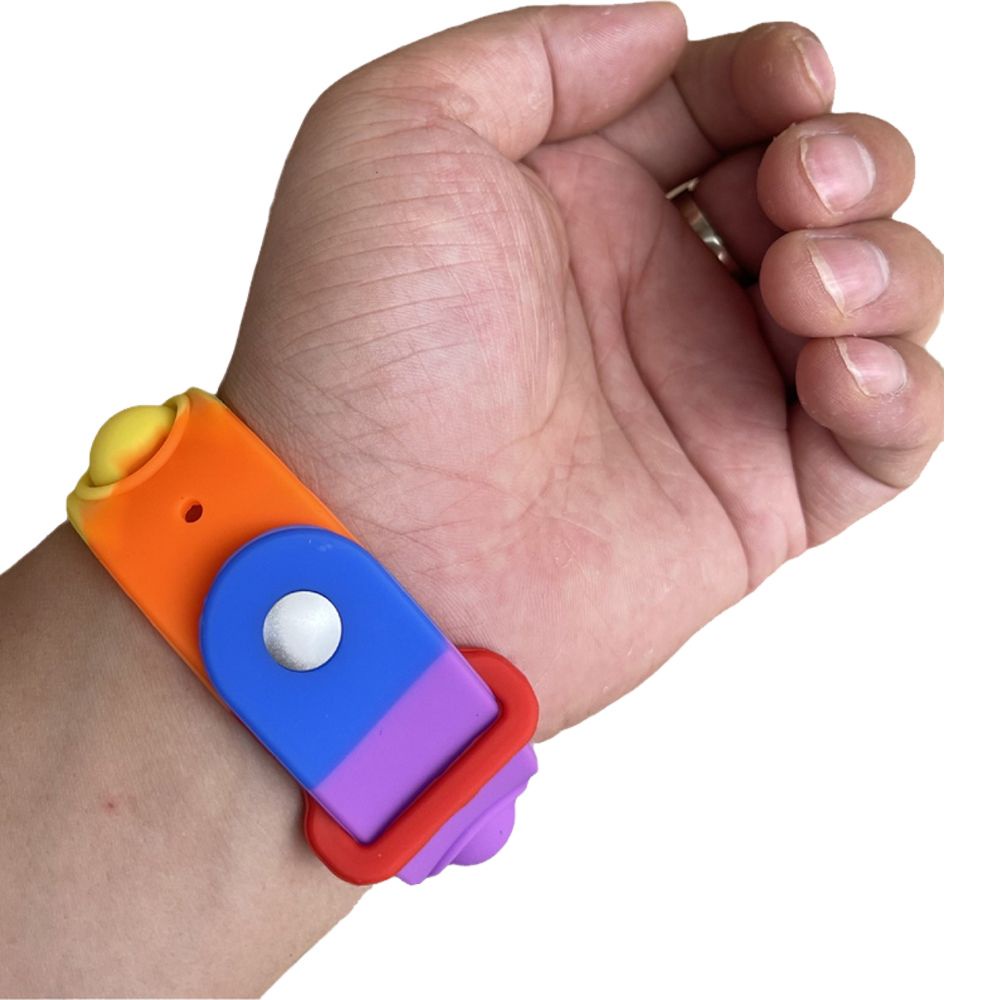 Wonderful Mainan Gelang Tangan Puzzle Tekan Bubble Popits Spaceman Anti Stres Untuk Anak