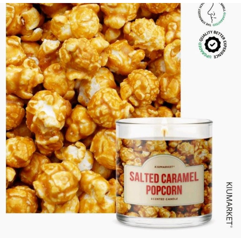 Kiumarket Salted Caramel Popcorn Soda Scented Candle Lilin Aromatherapy