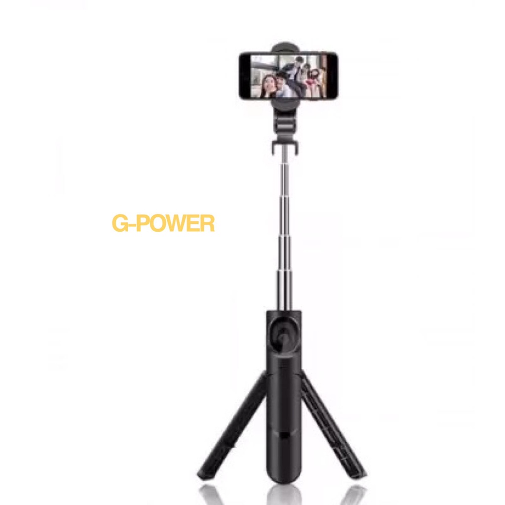 G-POWER Selfie Stick Tripod Z-802 360°Rotation Phone Foldable Height Adjustable for Facetime Tongsis Tripod with Wireless Remote Shutter