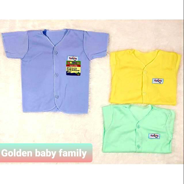 Baju Pendek Zahdan Warna  Newborn