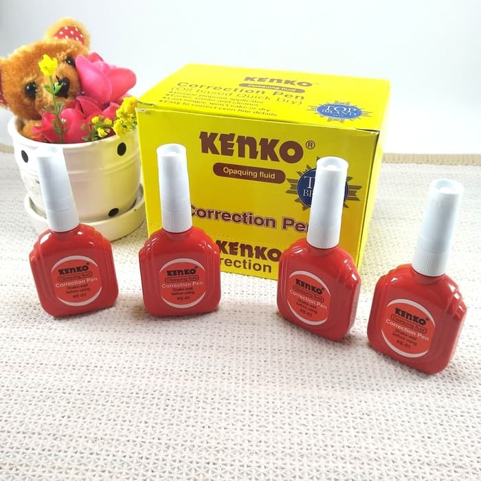 Stip Ex - Correction Pen Kenko Merah - Stip Termurah