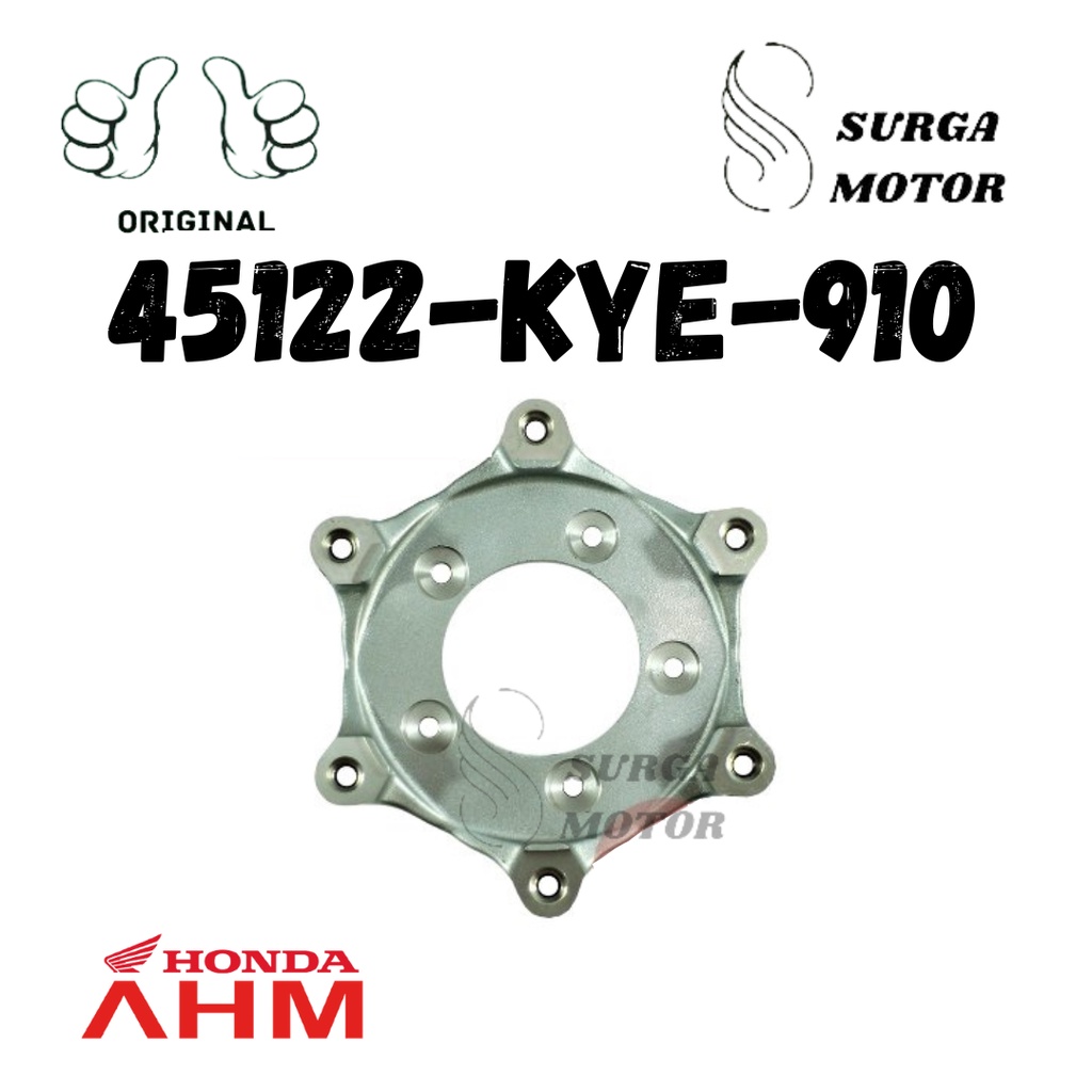 Bracket Dudukan Disk Piringan Cakram Depan Honda New Megapro Monoshock Mega Pro NMO . ORI ASLI ORIGI