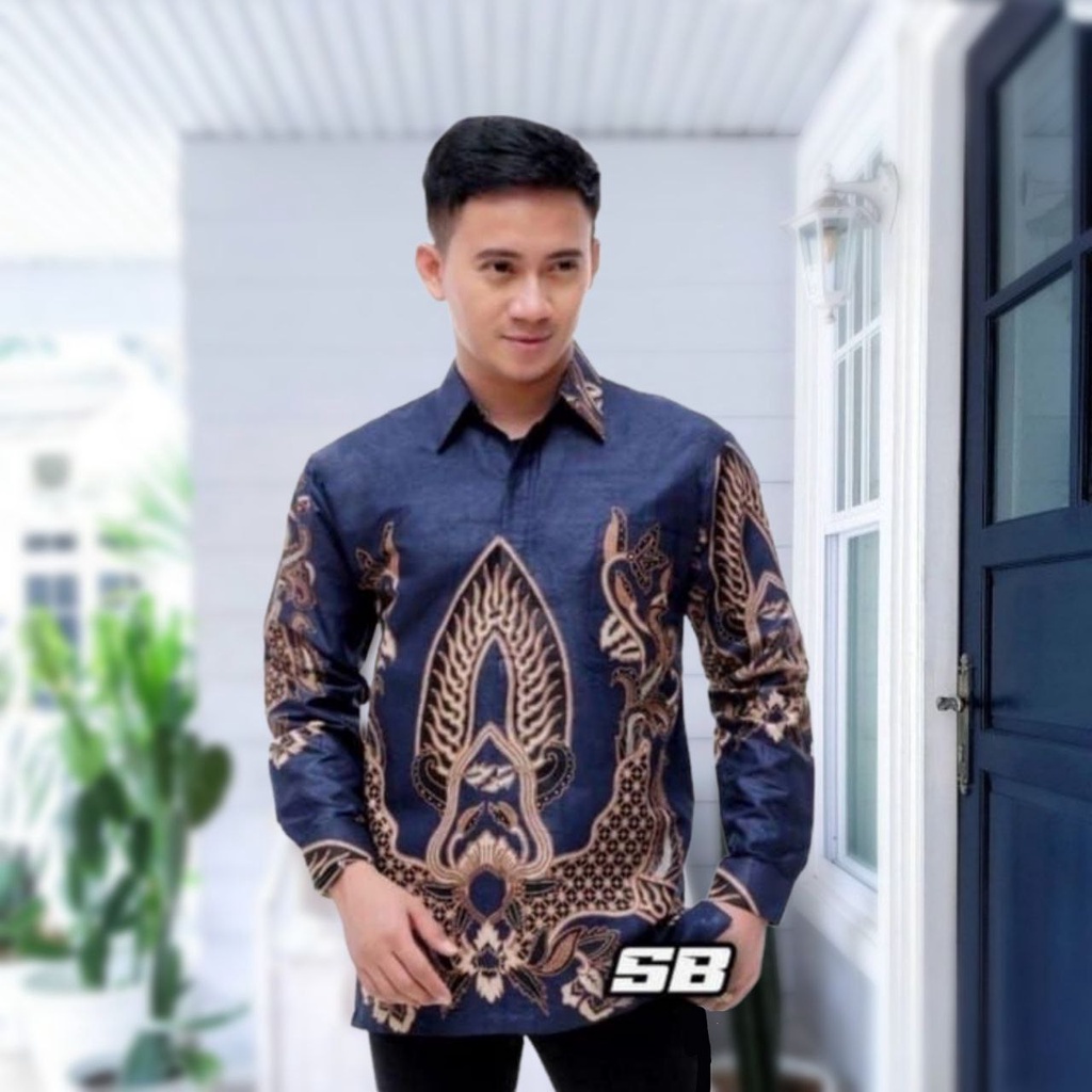 [BATIK PRIA] KEMEJA BATIK PRIA LENGAN PANJANG MODERN SIZE M L XL XXL