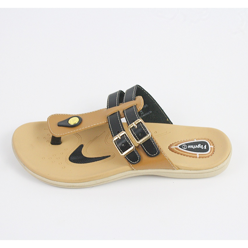 Sandal Slop Wanita Murah Sandal ardiles Wanita Murah Original Terbaru vegetus-flute 205 hitam