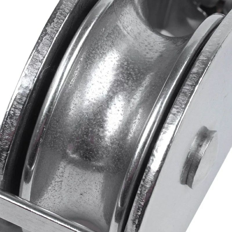 Katrol Pulley Kerekan Roda Baja Gantung Multifungsi Bahan Stainless Steel