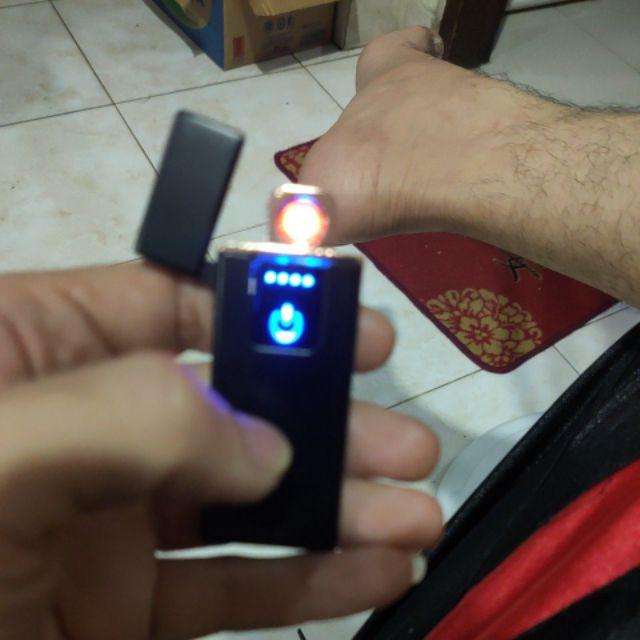 Korek Api Elektrik Fingerprint Touch Sensor Led Display Power