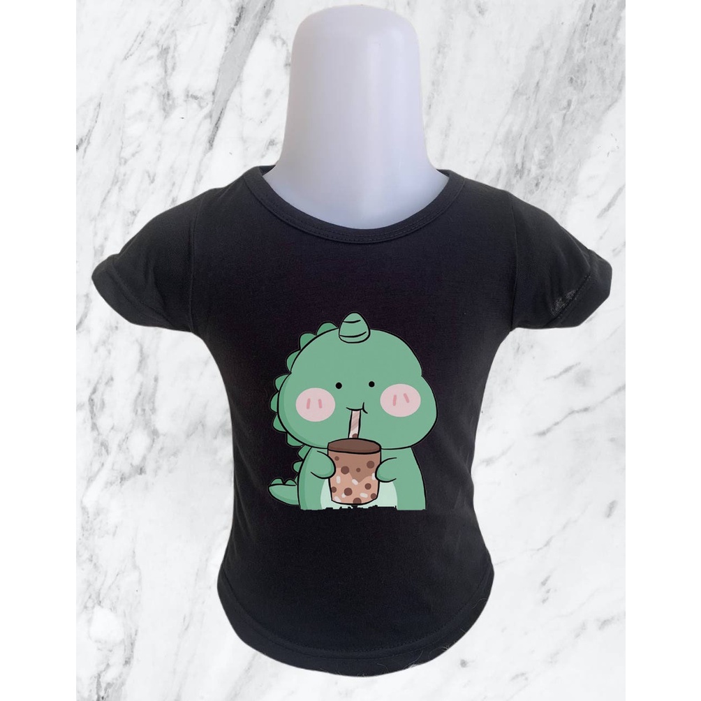 Kaos anak laki laki perempuan motif boba dino | atasan anak motif boba kartun