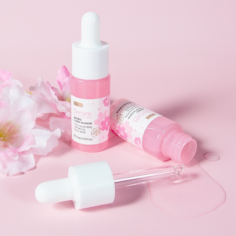 Fenyi Japan Cherry Blossom Glowing Serum Sakura Anti Penuaan Esensial Menenangkan Kemerahan 17ml