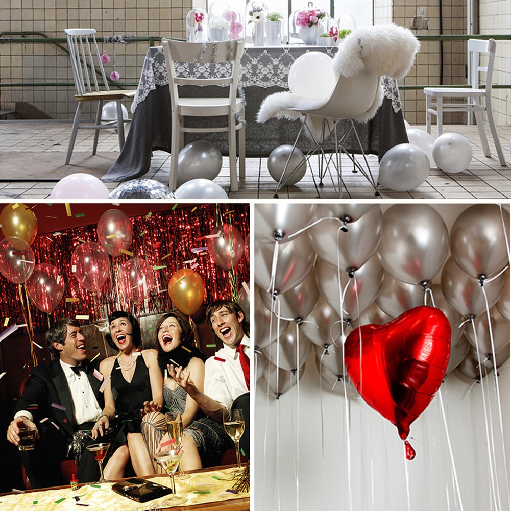 1pc Balon Helium Bahan Latex Metal Warna Matte Ukuran 12 Inch Untuk Dekorasi Pesta Ulang Tahun