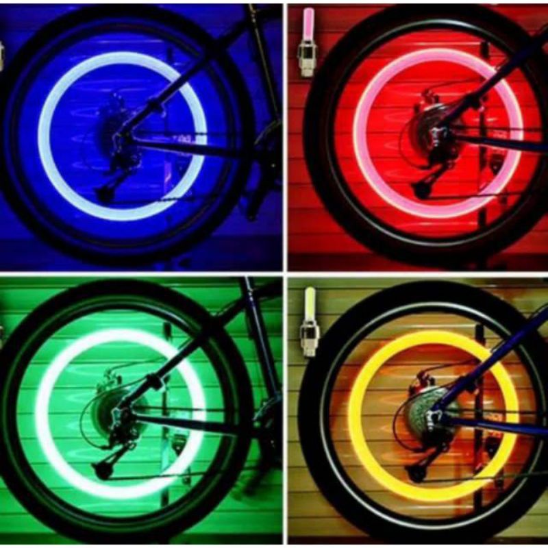 Tutup Pentil LED SEPEDA FREE BATRAI / Pentil Ban LED Ban Motor Mobil Sepeda / Aksesoris Sepeda !!!