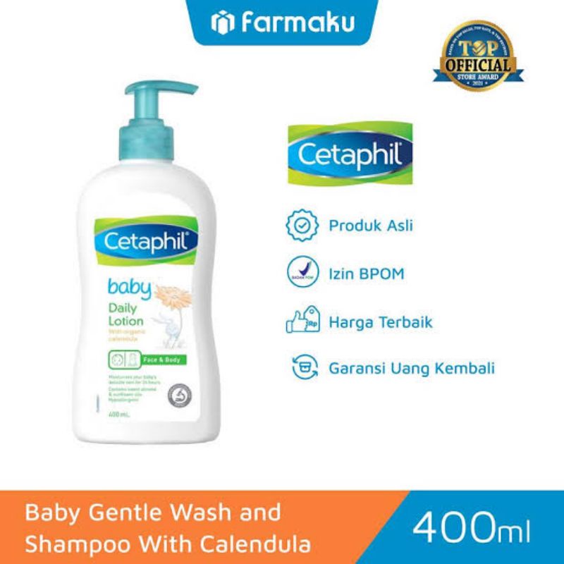 Cetaphil Baby Gentle Wash &amp; Shampoo With Calendula - Cetapil Sabun Shampo Bayi 2in1