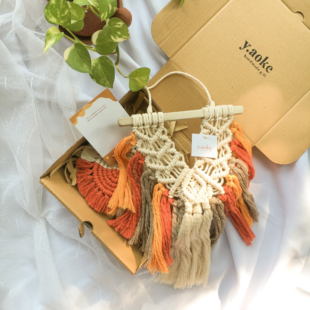 

Macrame Set Color | Hand Made Gift | Gift Box | Hampers | Macrame