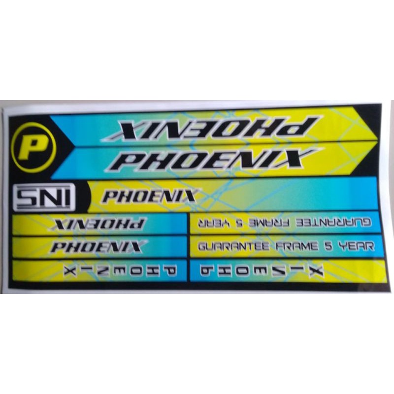 Sticker Stiker Striping Sepeda Phoenix