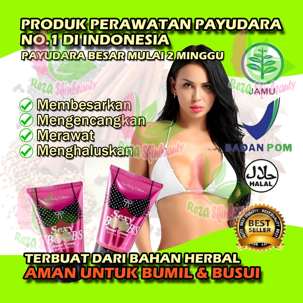 SEXY BOOBS PERAWATAN PAYUDARA PEMBESAR PENGENCANG PENCERAH PAYUDARA CEPAT BPOM AMAN HERBAL PERAWATAN