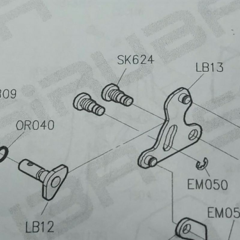 Baut Angkatan Sepatu Asli Siruba SK624 - Mesin Jahit High Speed Industrial