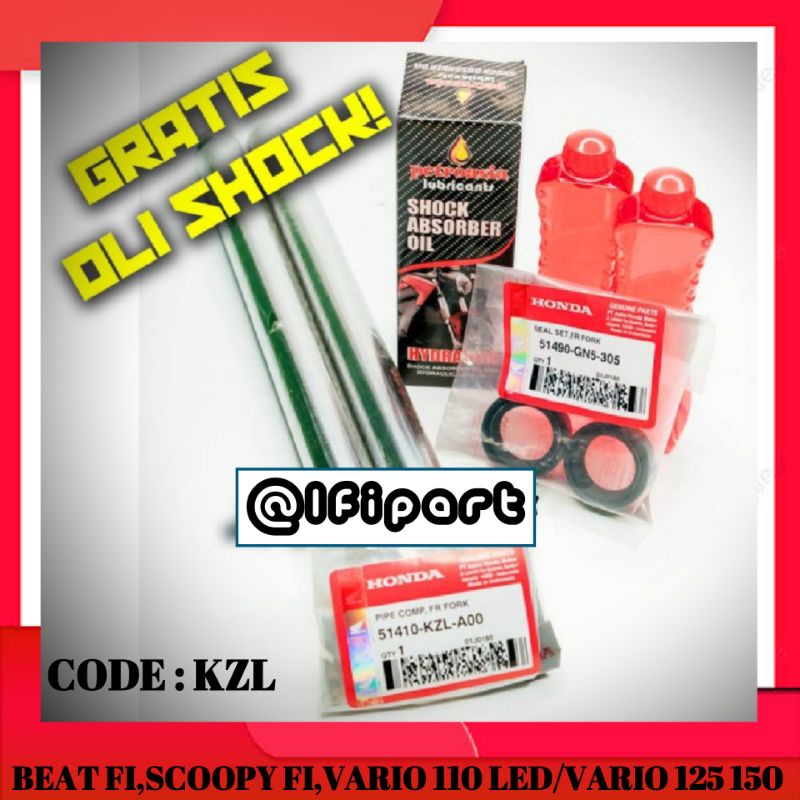 as shock depan paket komplit beat fi/scoopy/vario/spacy