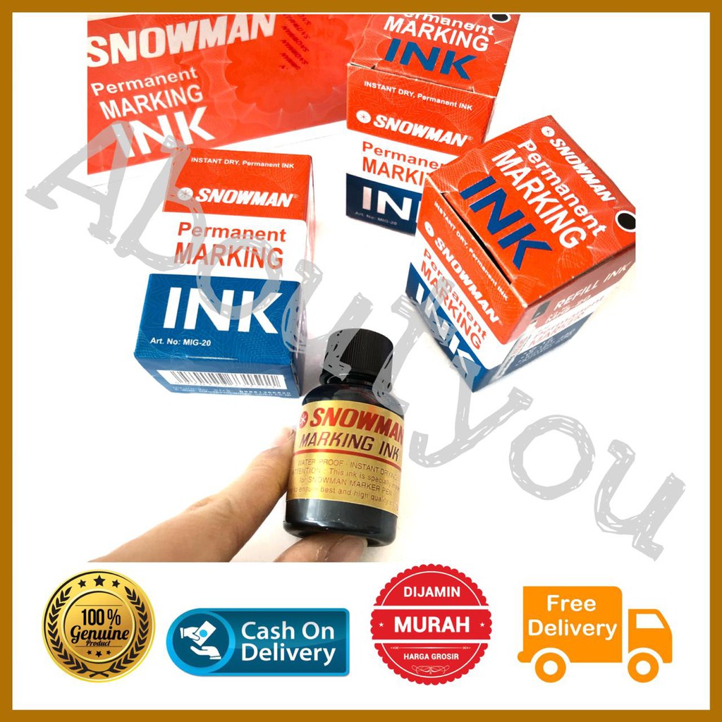 

TINTA Spidol PERMANEN REFILL INK isi ulang spidol HITAM murah