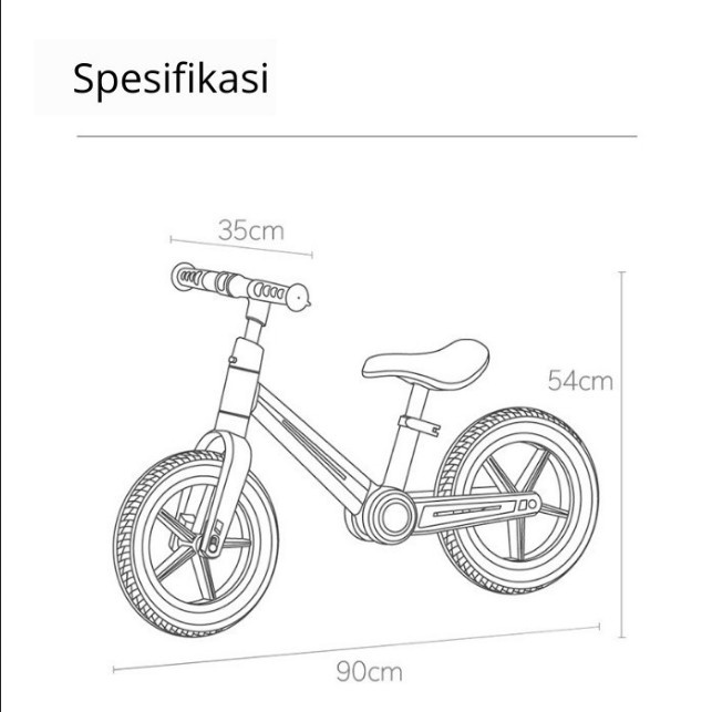 Bebehoo PH-9 Balance Bike Push Bike For kids Sepeda anak keseimbangan