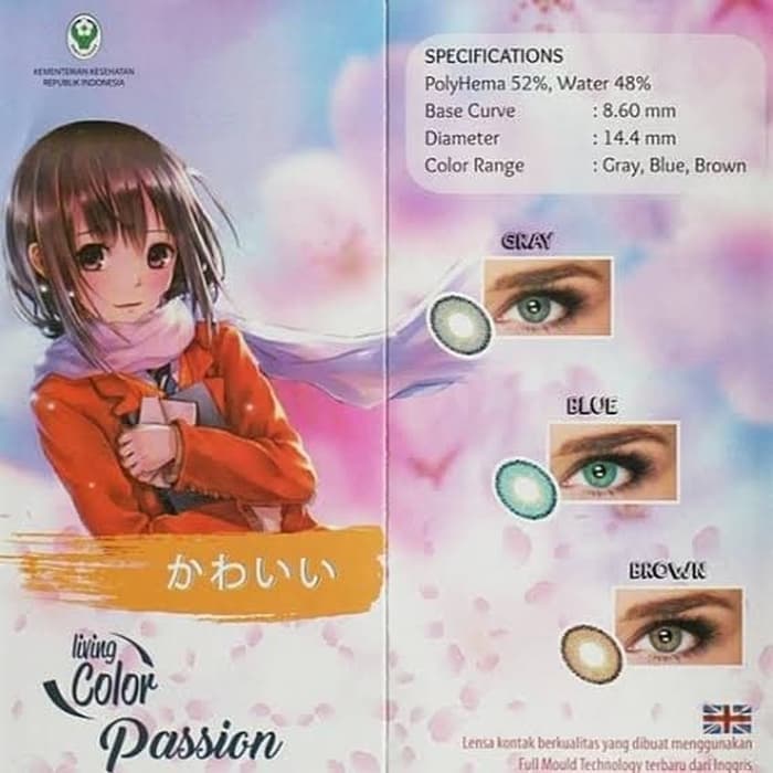 ❤ RATU ❤ Softlens Passion Normal | Softlen Dia 14.4mm Living Color Pasion By Irislab