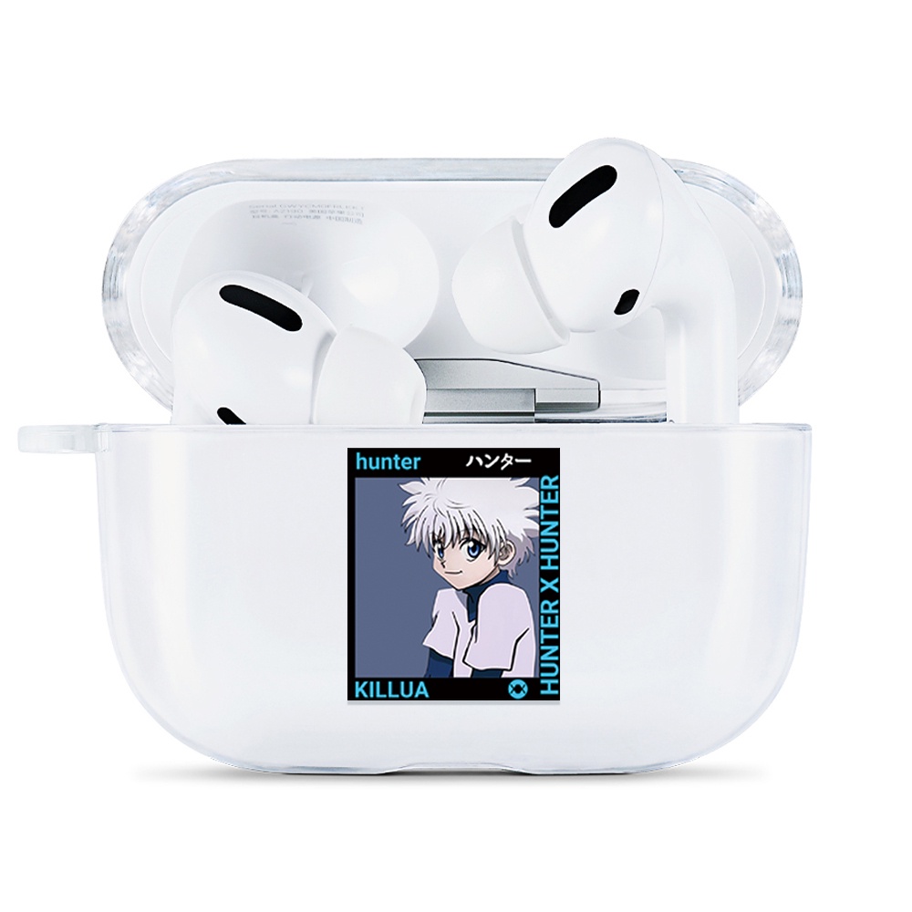 Simple AirPods Pro Case Anti-fall Silicone Soft Case Headset Protection Cover Cute Cartoon Jujutsu Kaisen + Lanyar