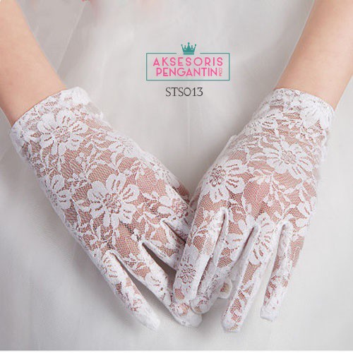 [BEST SELLER] SARUNG TANGAN LACE WEDDING GLOVES AKSESORIS WANITA STS013