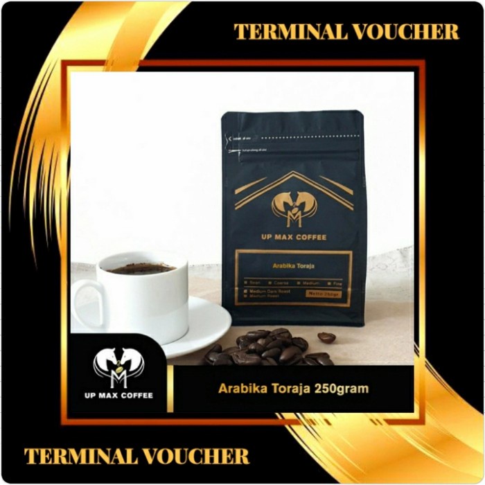 

Coffee Up Max Arabica Varian 250gram(biji/bubuk)