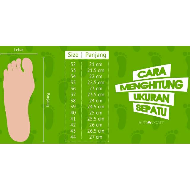 Tips Cara Menghitung Ukuran Sepatu Dari Caroline Shopee Indonesia