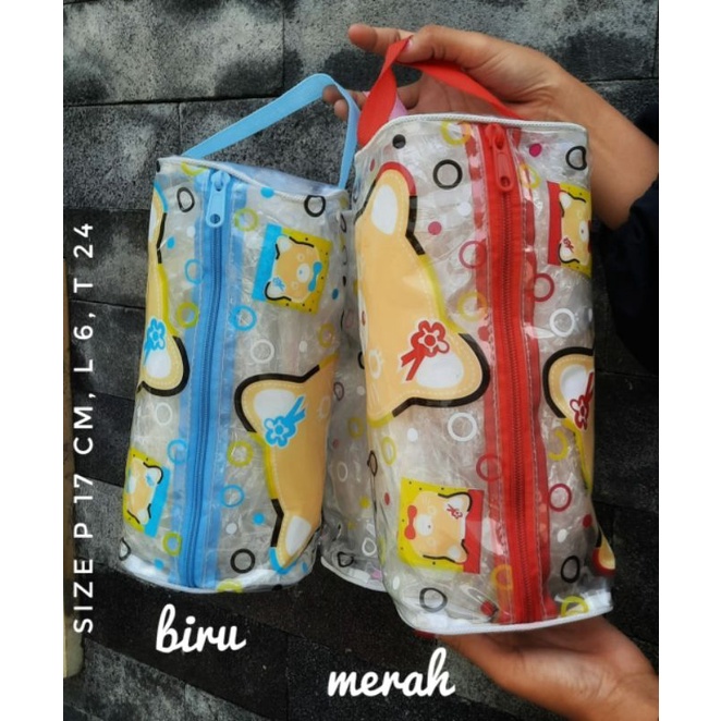 POUCH KOSMETIK MIKA UNIK BENTUK SILINDER