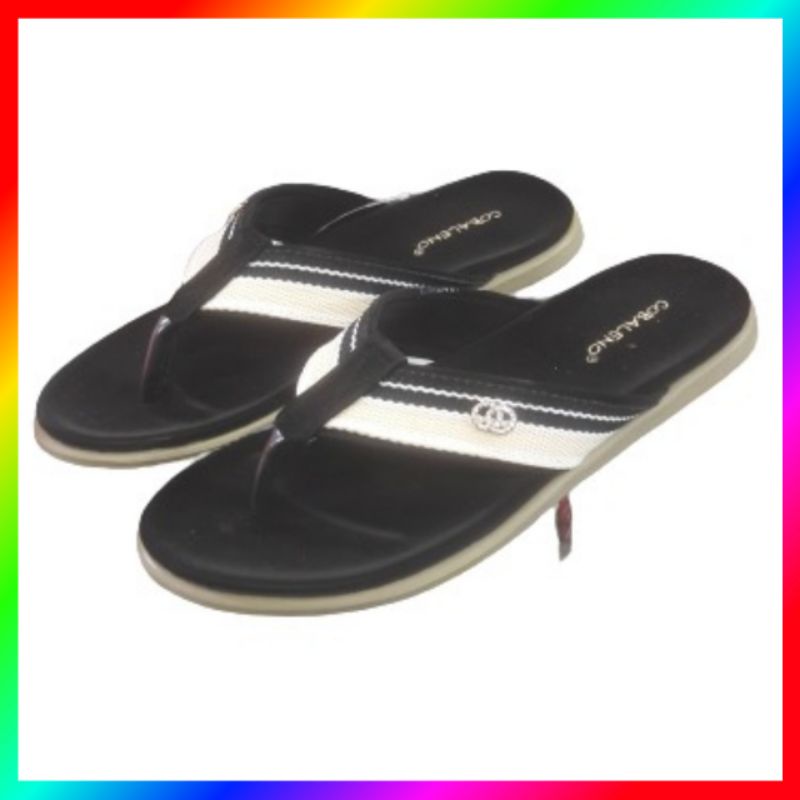 Sandal cobaleno wedges rendah flat fashion