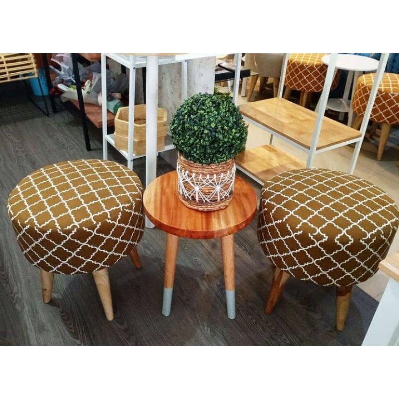 Jual Stool Puff Sofa Jamur Bench Bulat Tambahan Sofa Ruang Tamu