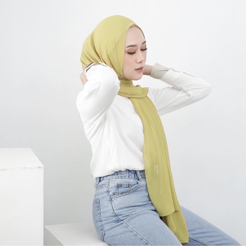 ALGHANI - BASIC PASHMINA INSTAN KARET