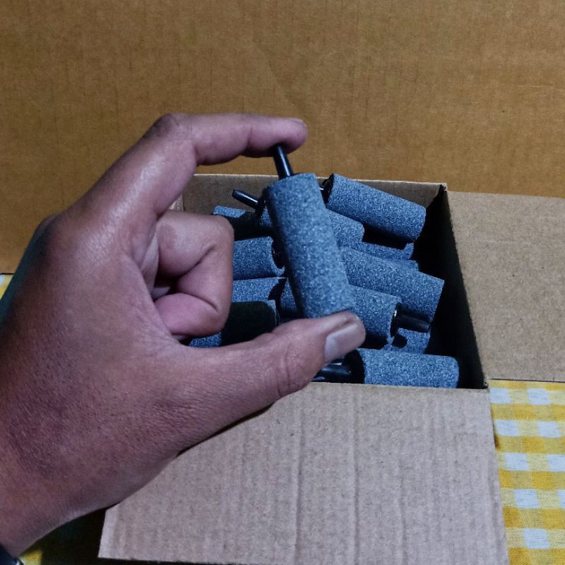 Airstone batu airator gelembung udara akuarium 4.5cm