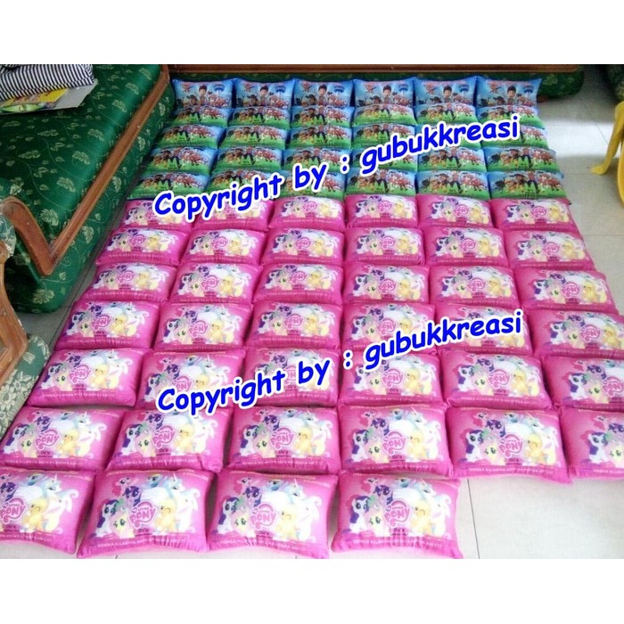 Souvenir Ulang Tahun Bantal Foto mini 30x20  Souvenir Ultah Anak Limited