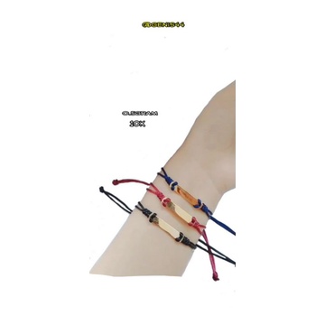 gelang tali plat polos / emas asli kadar 10k 45% 450 /gelang tali 0.5gram