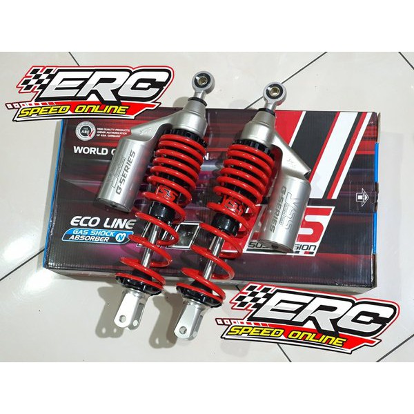 SHOCK YSS G PLUS NMAX MERAH TABUNG SILVER