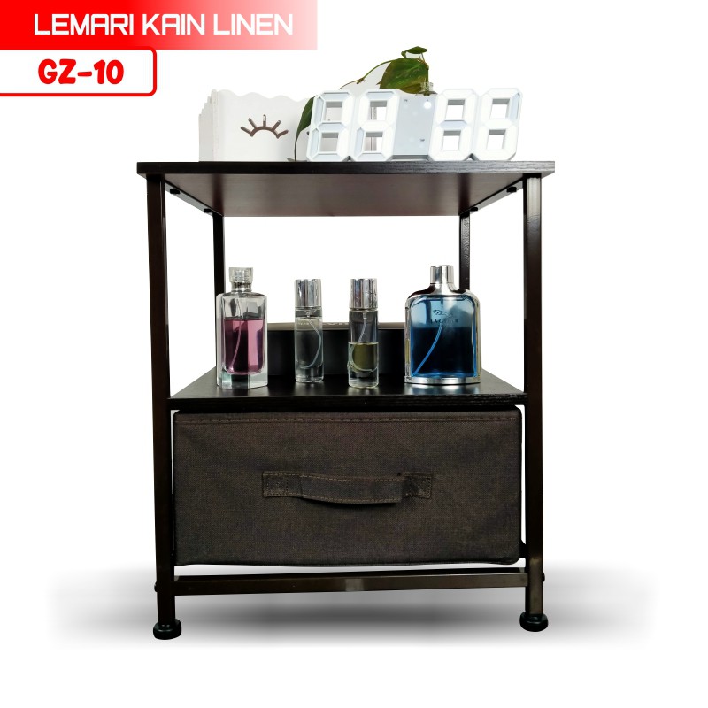 COD Murah Lemari 2 Tingkat Lemari Linen Serbaguna Lemari Linen Minimalis GZ-10 WHFURNITURE