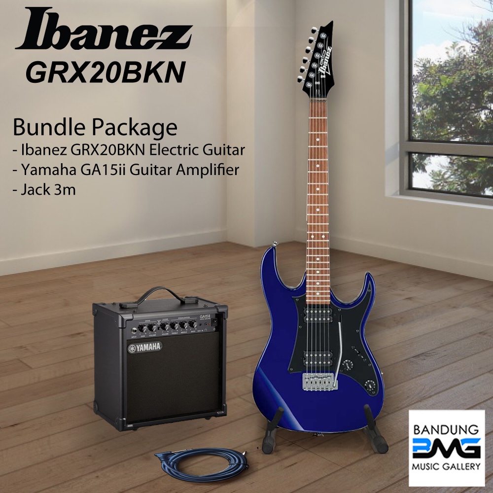 Ibanez GRX 20 Gitar Elektrik bundle Ampli GA15ii / GRX20 / GA15 ii