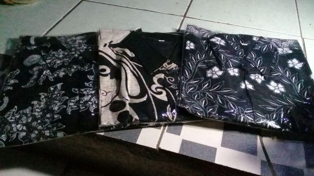 Risna Batik Hrb26 Kenongo Kemeja Hem Pendek Padi Pekalongan M L Xl Murah Keren Batik Pria Wajik Biru