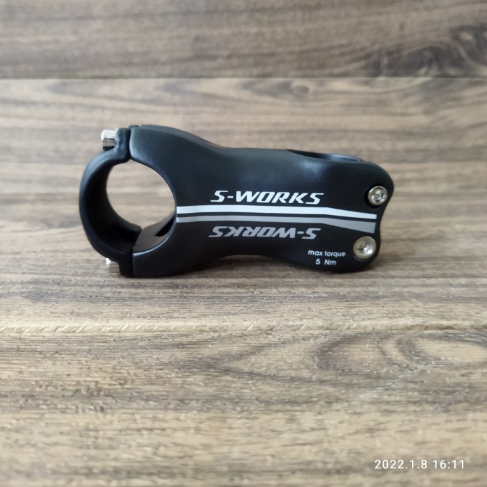 Stem S-Works Specialized Carbon 70 mm 6 Derajat - RB MTB Sworks Putih