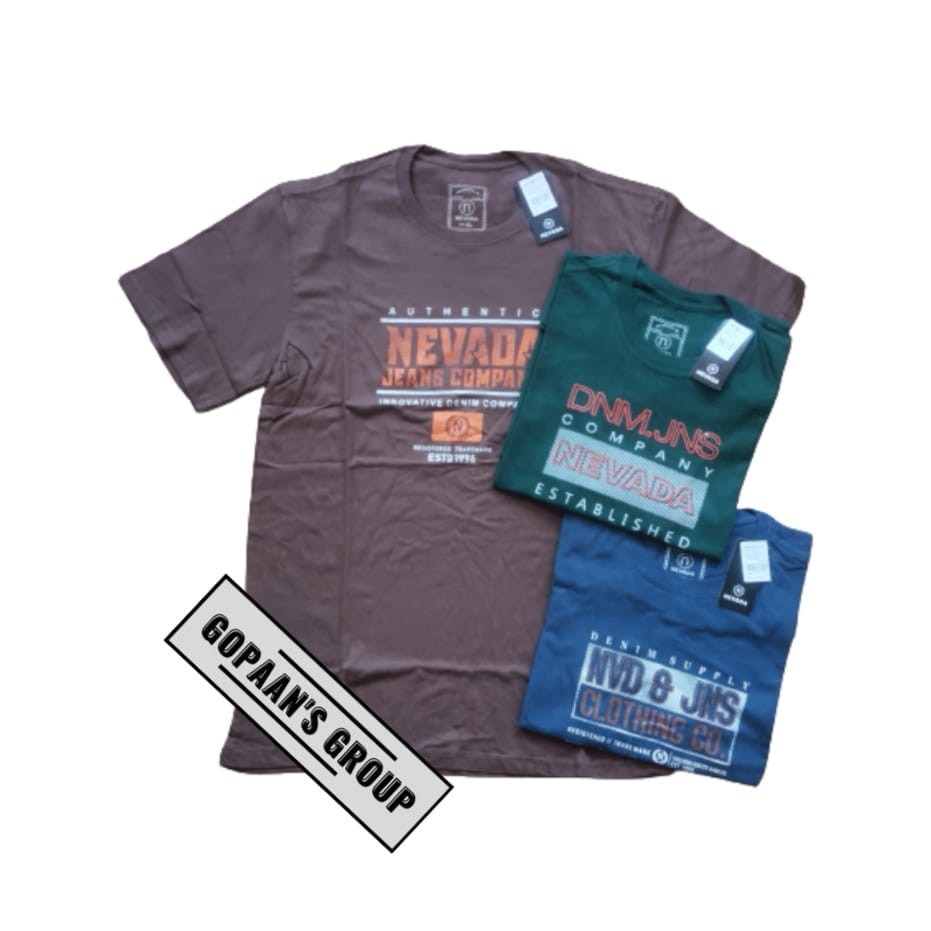 (PROMO) Kaos Nevada - Kaos Oblong - Kaos Premium - Kaos Pria - Kaos Wanita - Kaos Distro - Full Tag 