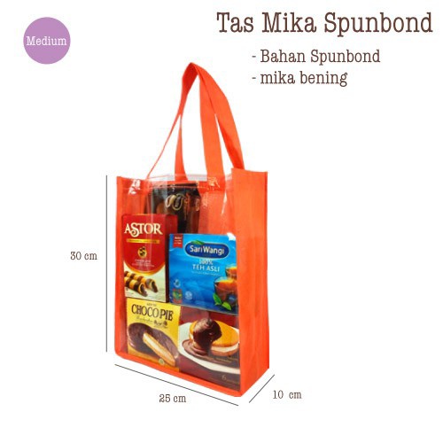 

Tas mika spunbond/ Goodie bag / Tas ulang tahun 30 x 25 x 10 cm