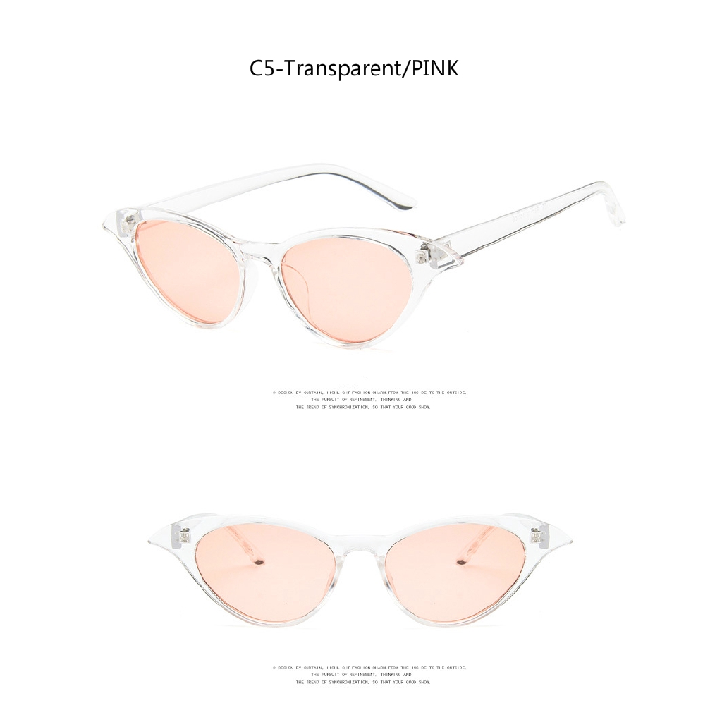 European and American retro cat eye trend jelly color ink sunglasses with metal hinges