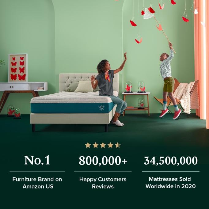 [Sale] Zinus Kasur Spring Bed Motion Isolation Cooling Memory Foam [Terlaris]