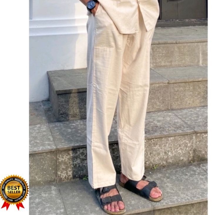 CELANA HAREM PANJANG PRIA LINEN PREMIUM  LONGGAR TERBARU SANTAI |HAREM PANTS|ETNIK PANTS CASUAL