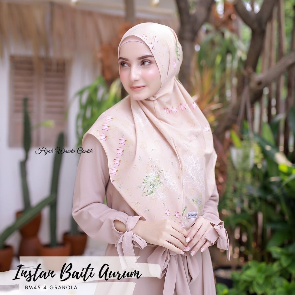 Hijabwanitacantik - Instan Baiti Aurum | Hijab Instan | Jilbab Instan-1