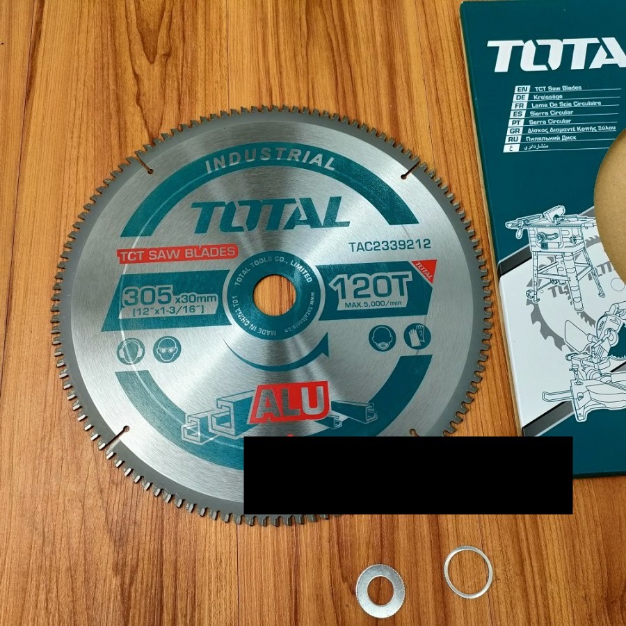 MATA GERGAJI 12 INCH 120T ALUMINIUM TCT SAW BLADE TOTAL TAC