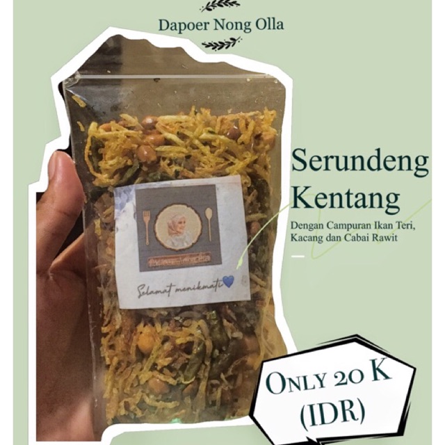 

Serundeng Kentang campur (Kacang + Teri)Dapoer Nong Olla