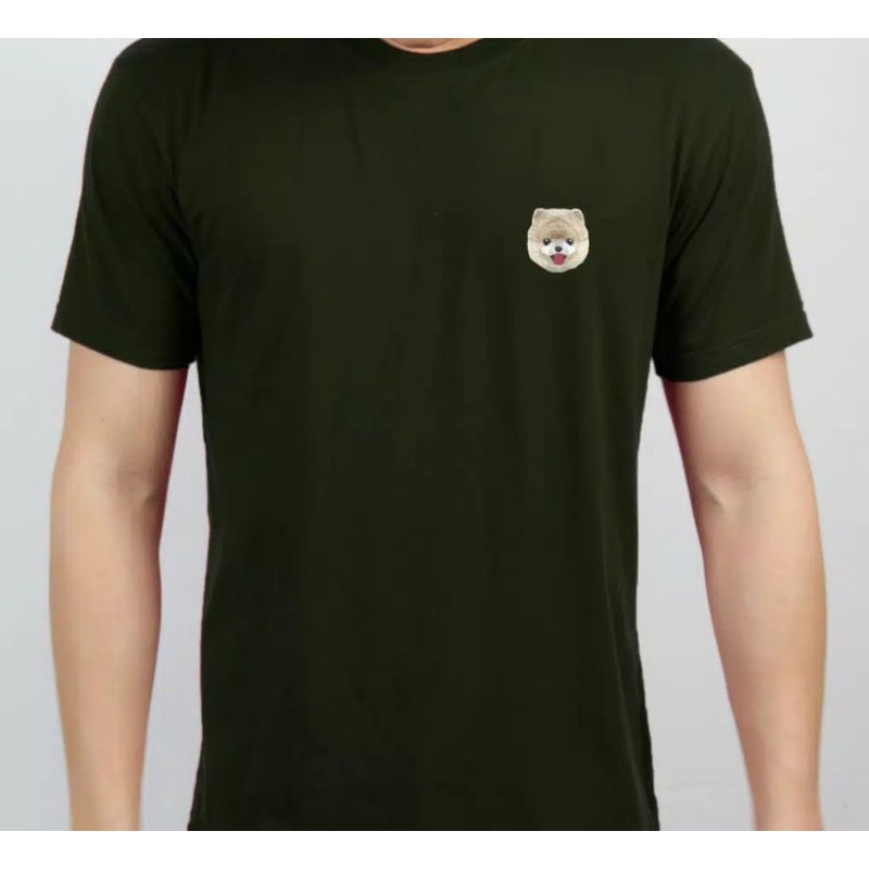 Kaos baju anjing pom /pomeranian sablon