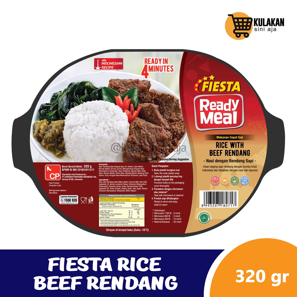

FIESTA Ready Meal Rice With Beef Rendang