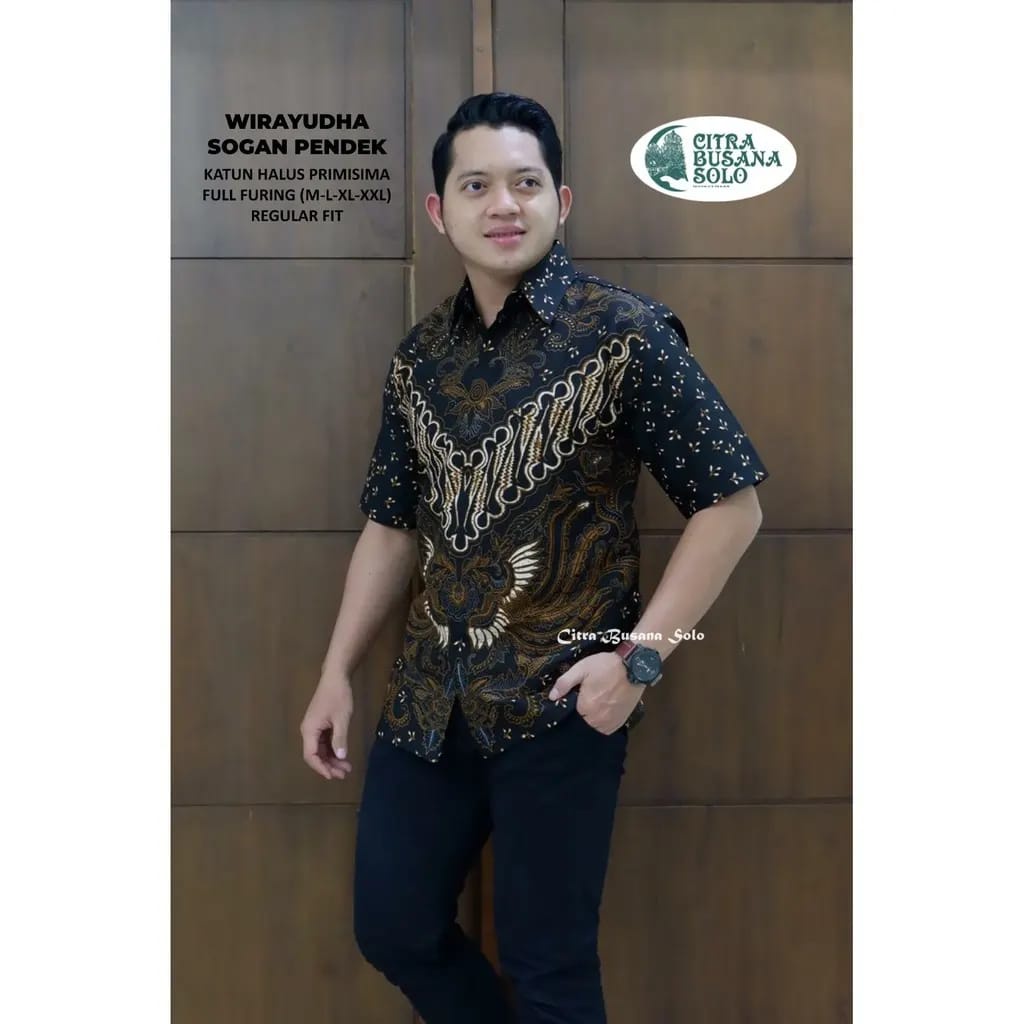 BATIK PRIA TERBARU S M L XL XXL BAJU kemeja batik pria lengan PENDEK PREMIUM